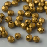 Zdjęcie - Fire Polish Matte Metallic Goldenrod (K0173JT) 4mm